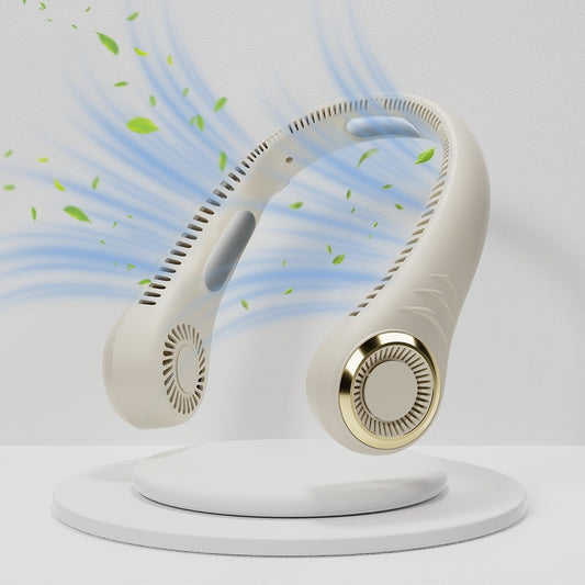 CoolBreeze™ – Neck Hanging Portable Fan (3-Speed Turbo Airflow)