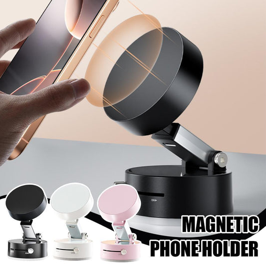 Magnetic Foldable Car Phone Mount – Ultra Strong Suction Cup