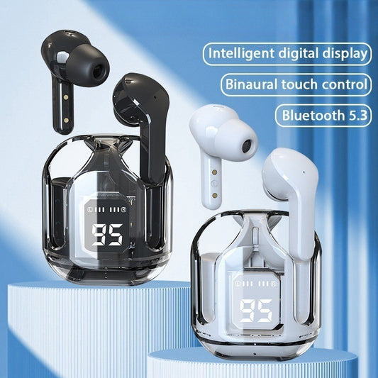 AirBeats™ Pro – Bluetooth 5.3 Wireless Hi-Fi Earbuds with LED Display & Touch Control